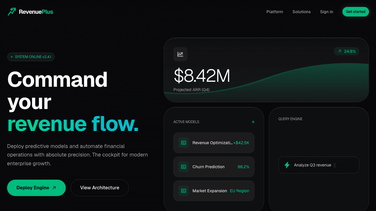 RevenuePlus.io product preview